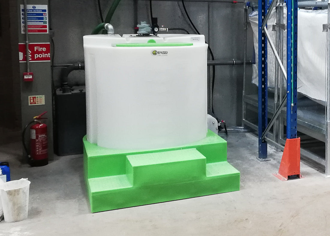 waste water mixing tank. separate paint or glue from waste water with our 800 litre mixing tank