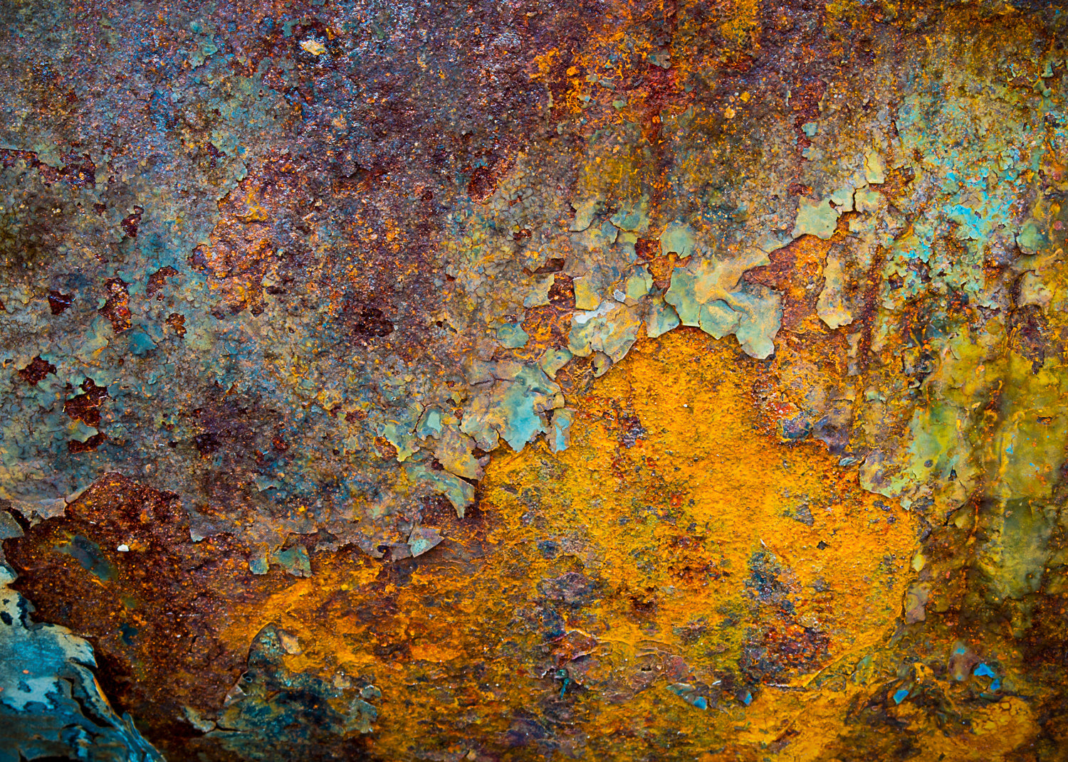 photo of a metal surface covered with rust that can be removed, or the surface treated so that rust will not form