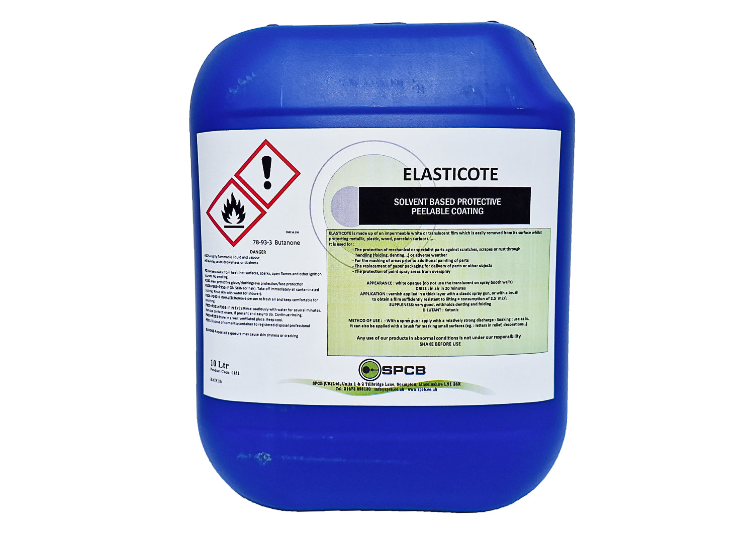 photo showing the product container and label of our solvent based peelable wall paint