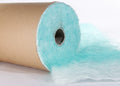 green & white fibreglass roll known as paintstop to capture paint or glue in spray booths