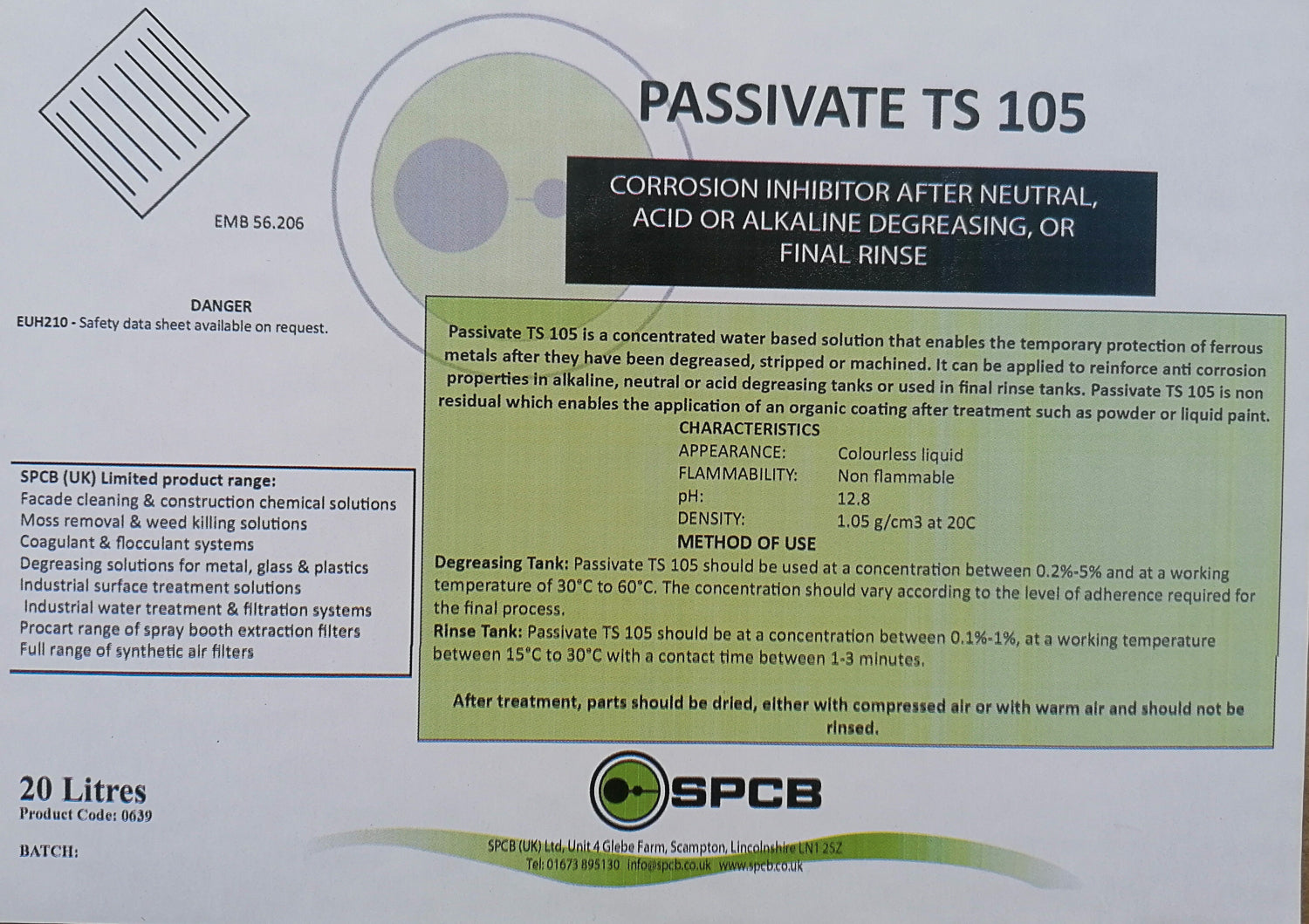 Passivate TS 105