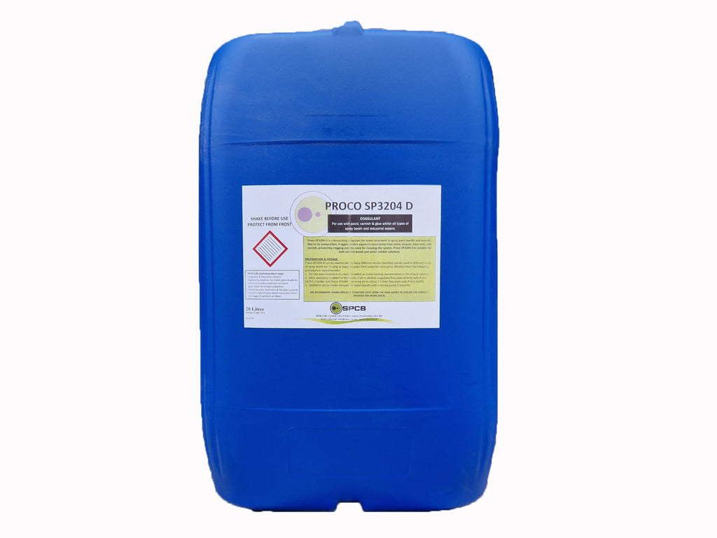 chemical drum for our spray booth water treatment chemicals and systems
