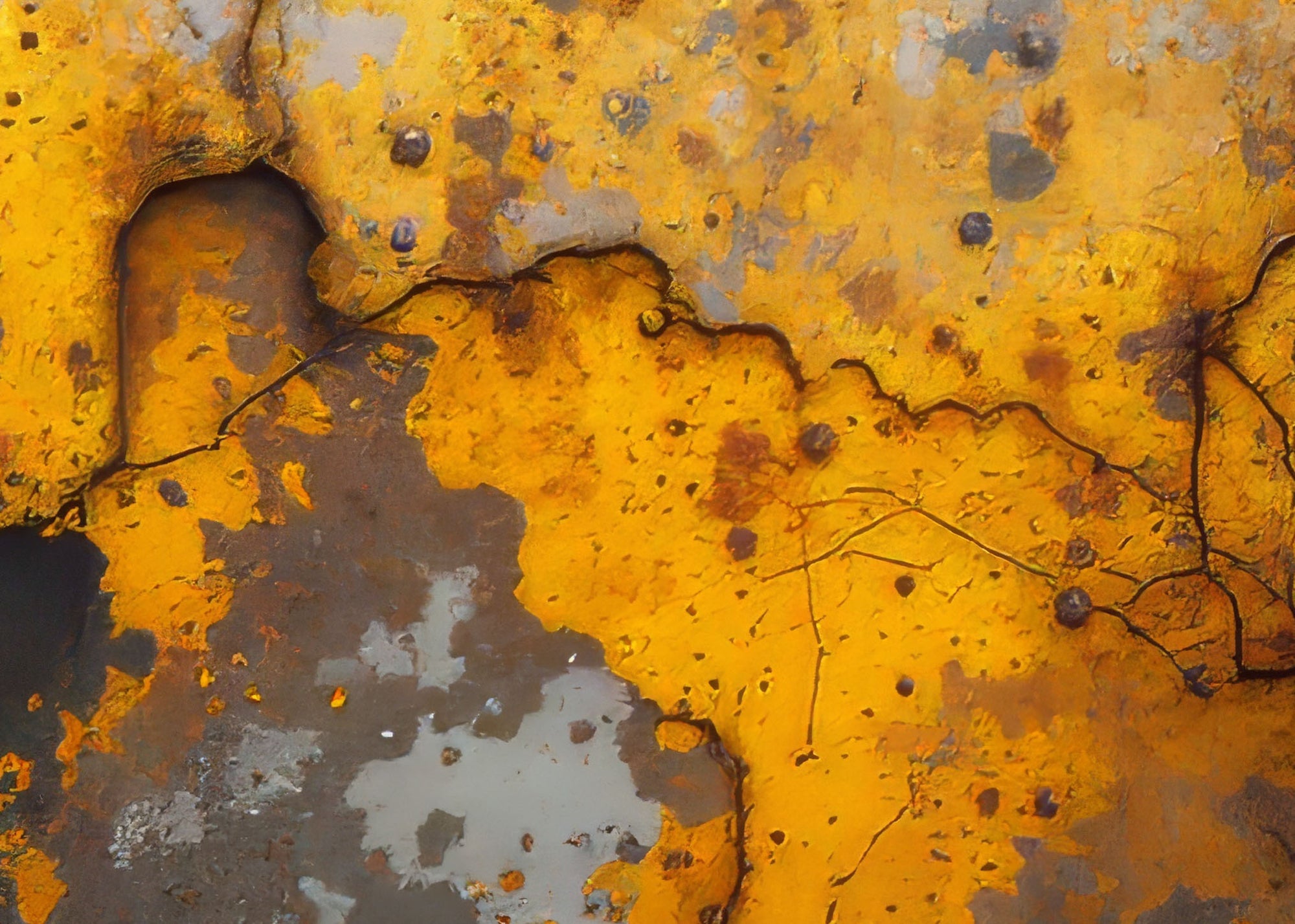 photo showing rust bloom on the surface of a metal sheet which can be removed with Netphos 50