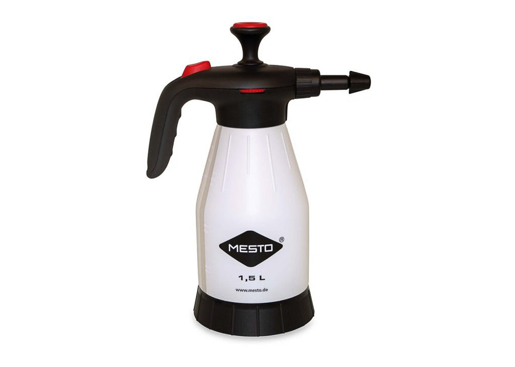 acid resistant, 2 litre sprayer for applying cleaning and surface treatment chemicals