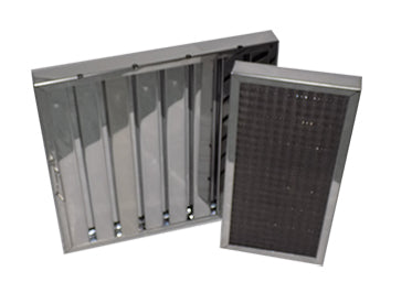 combined baffle and grease filters for commercial kitchen air extraction