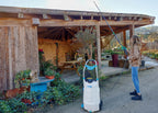 large capacity sprayer that can be used with a long telescopic lance which can spray moss killers and surface cleaners on to a roof