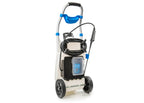 electric sprayer has a separate compartment to house the battery