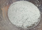 lacquer separated from spray booth water as part of a titration test 