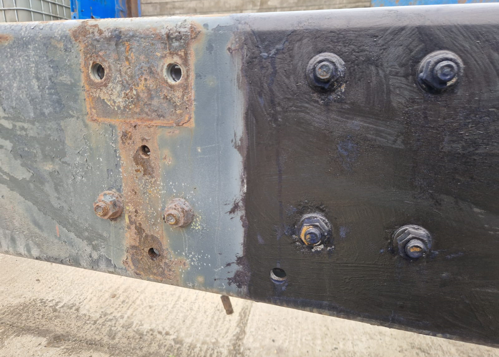 lorry chassis protected from rust with our rust prevention liquid