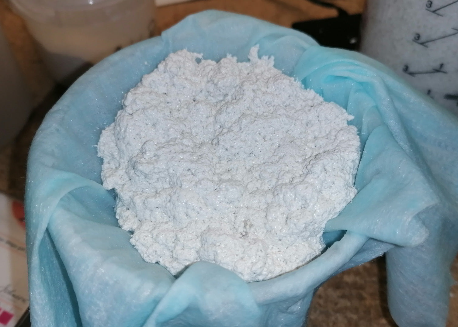 filtered paint having been treated with Proflo+ to separate it from spray booth water