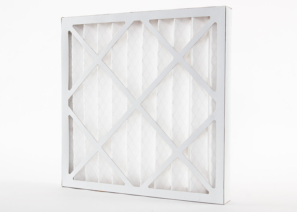 pleated panel filter showing dust filter with cardboard frame