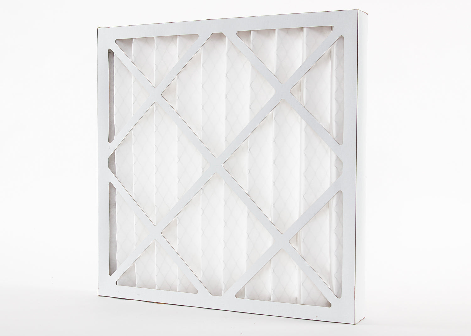 pleated panel filter showing dust filter with cardboard frame